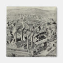 Zoek naar fabriek magneten Illustratie