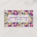 Zoek naar geometric design visitekaartjes Kleurrijk