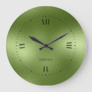 Zoek naar groene achtergrond klokken Eenvoudig