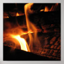 Zoek naar vlammen kunst Bruin