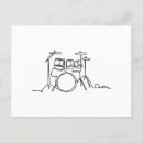 Zoek naar drummer briefkaarten Muzikant