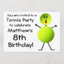 Zoek naar tennis party uitnodigingen Elk persoon