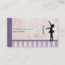 Zoek naar dance visitekaartjes Ballerina
