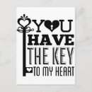 Zoek naar sleutel tot mijn hart briefkaarten Valentijn