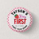 Zoek naar aardbei buttons Eerste verjaardag