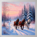 Zoek naar door paarden getrokken posters Winter