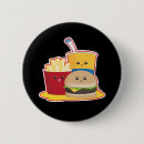 Zoek naar eten buttons Kawaii
