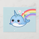 Zoek naar kawaii narwhal briefkaarten Regenboog