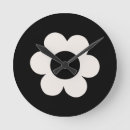 Zoek naar flower klokken Zwart