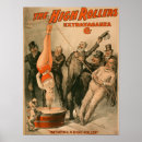 Zoek naar vintage circus kunst Vrouw