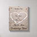 Zoek naar hart zand canvas prints Liefde