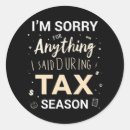 Zoek naar grappige accountant stickers Belastingseizoen
