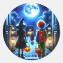 Zoek naar enge clown stickers Monster