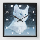 Zoek naar ogen klokken Kat