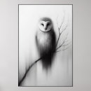 Zoek naar zwarte witte uil posters Vogel