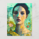 Zoek naar scheur briefkaarten Vrouw