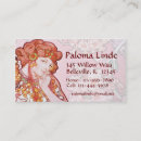 Zoek naar art nouveau visitekaartjes Vrouw