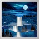 Zoek naar waterval kunst Blauw