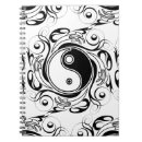 Zoek naar yin yang notitieboeken Zwart en wit