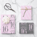 Zoek naar diagonale strepen cadeaupapier Roze