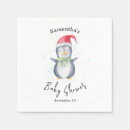 Zoek naar baby pinguïn servetten Waterverf