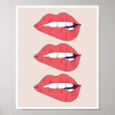 Zoek naar red lips art posters Modern