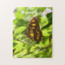 Zoek naar vlinder puzzels Waterverf