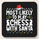 Zoek naar schaak onderzetters Kerstmis