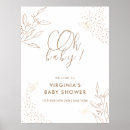 Zoek naar vlinder baby shower posters Goud
