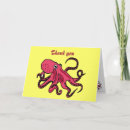 Zoek naar grappige octopus kaarten Schattig
