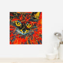 Zoek naar kleurrijke katten posters Geel