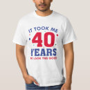 Zoek naar veertig tshirts Gelukkige verjaardag