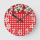 Zoek naar rode keuken klokken Rood en wit