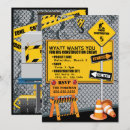 Zoek naar de bouw uitnodigingen Jongen