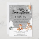 Zoek naar winter baby shower briefkaarten Een kleine sneeuwvlok
