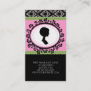 Zoek naar silhouet visitekaartjes Voor haar