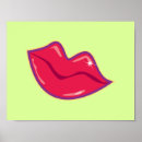 Zoek naar red lips art posters Rood