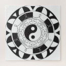 Zoek naar yin yang puzzels Zwart en wit