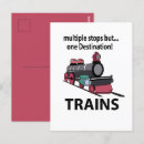 Zoek naar treinen briefkaarten Reis