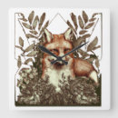 Zoek naar vossen klokken Waterverf