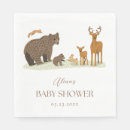 Zoek naar bos dieren servetten Baby shower bosgebied