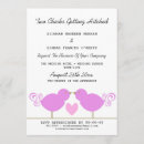 Zoek naar twee vogels uitnodigingen Hart