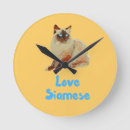 Zoek naar siamese cat klokken Voor iedereen