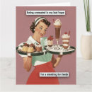 Zoek naar serveerster briefkaarten Diner