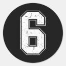 Zoek naar nummer 6 stickers Kleurrijk