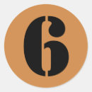 Zoek naar nummer 6 stickers Voor iedereen