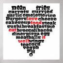 Zoek naar eten posters Typografie