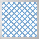 Zoek naar strepen patroon posters Blauw