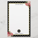 Zoek naar monogram briefpapier Zwart