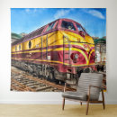 Zoek naar rode trein kunst Vintage